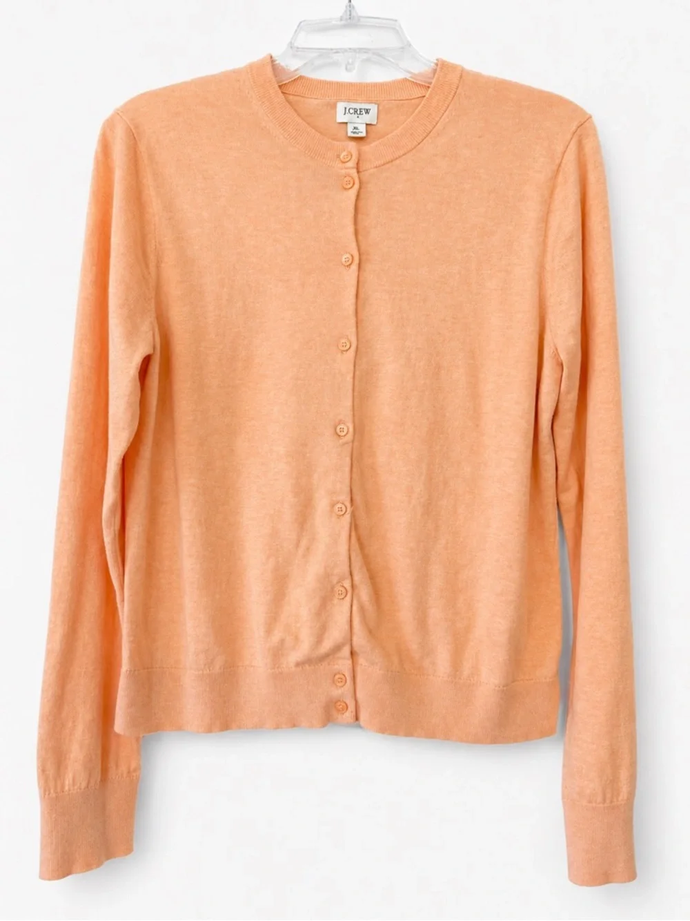 J. Crew Summer Cardigan Sweater peach size XL - Picture 4 of 7